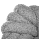 Dekokissen AKOLA Bouclé 31 x 31 cm Grau Ohne Muster