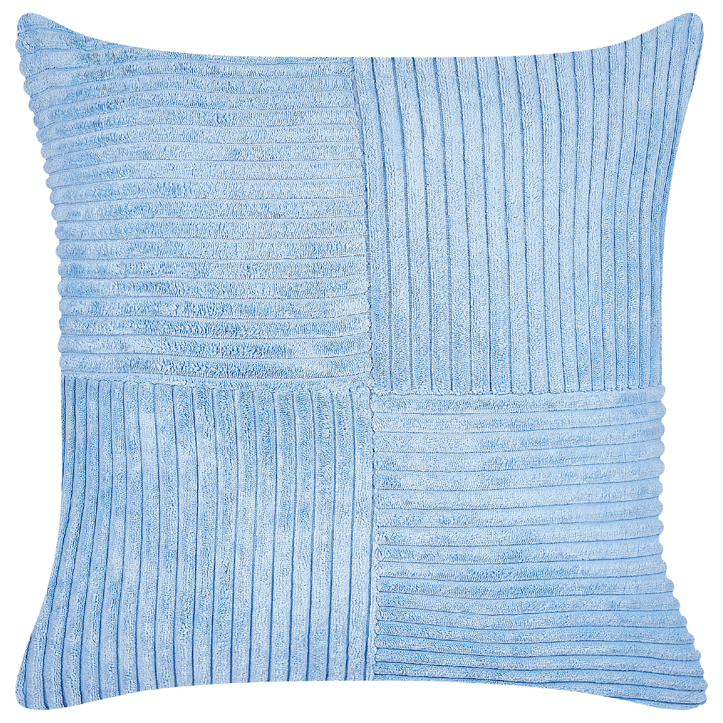 Dekokissen 2er Set MILLET Cord 43 x 43 cm Blau Geometrisches Muster