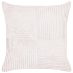 Dekokissen 2er Set MILLET Cord 43 x 43 cm Cremeweiss Geometrisches Muster