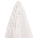 Dekokissen 2er Set MILLET Cord 43 x 43 cm Cremeweiss Geometrisches Muster