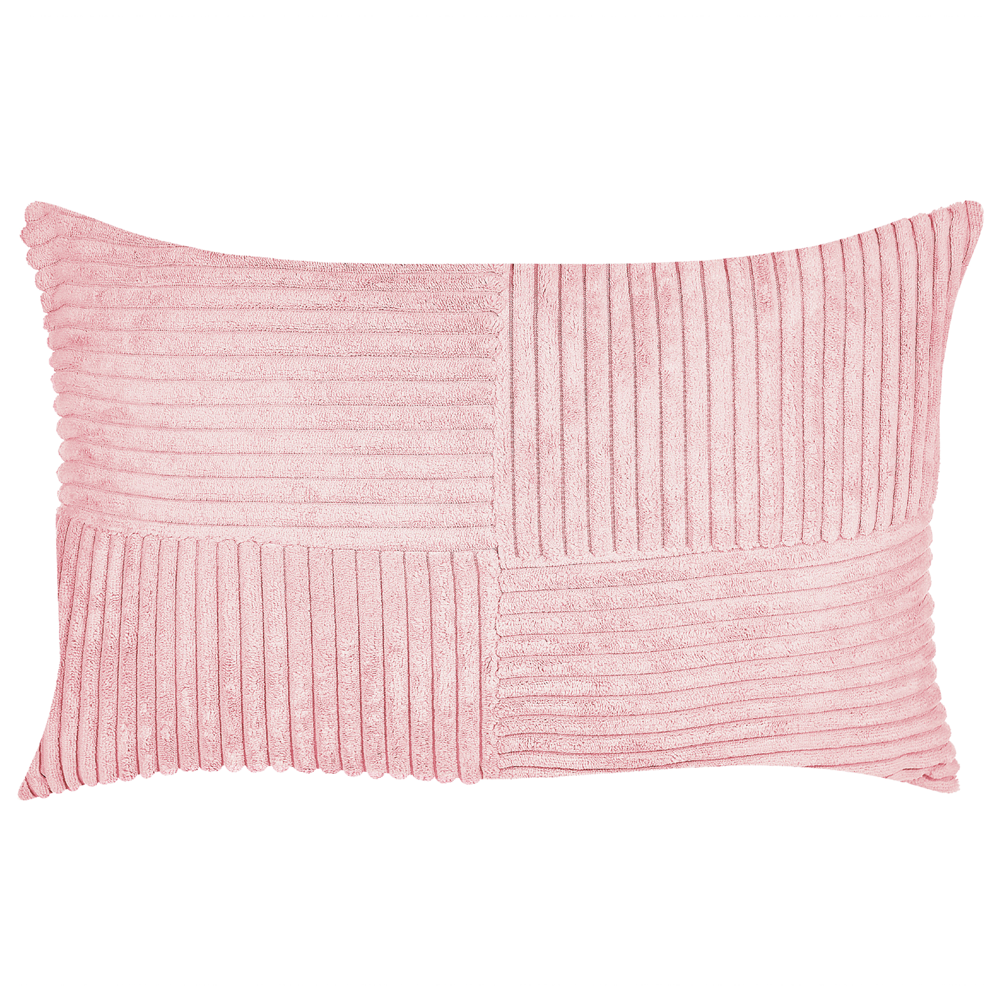 Dekokissen 2er Set MILLET Cord 30 x 50 cm Rosa Geometrisches Muster