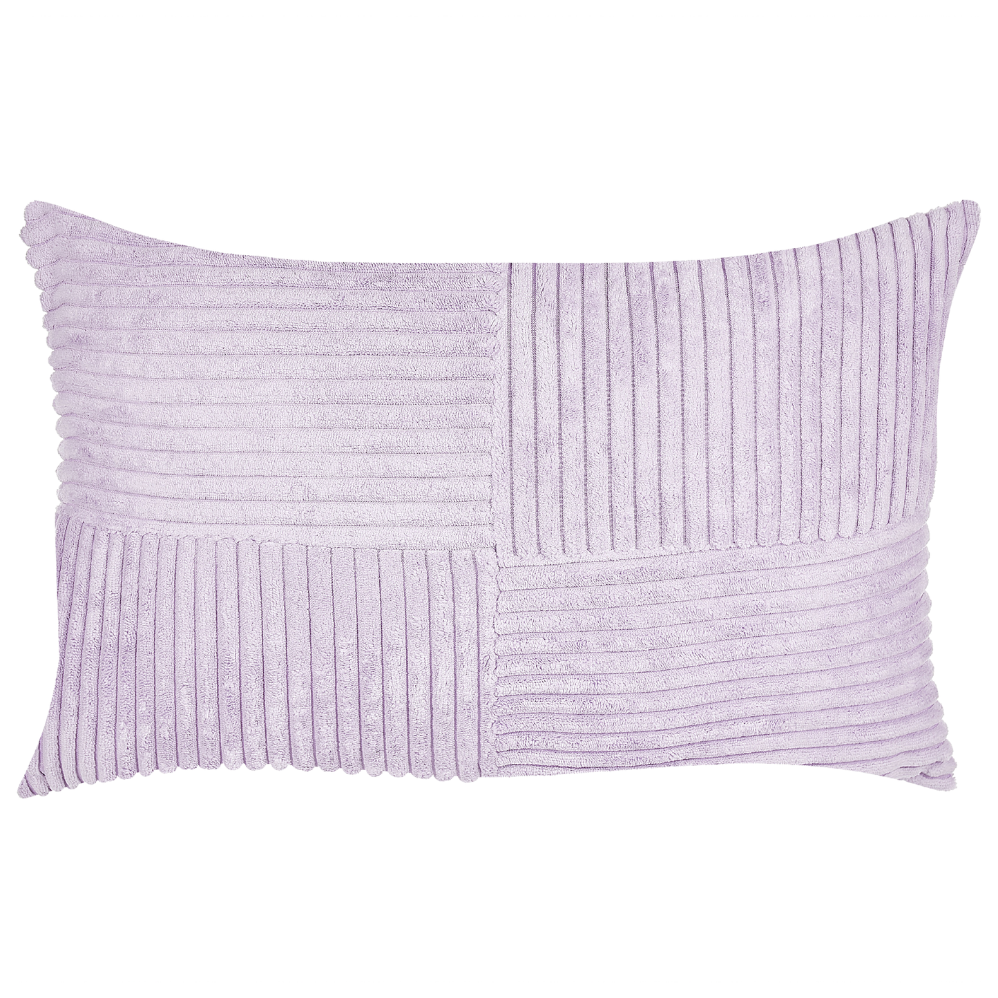 Dekokissen 2er Set MILLET Cord 30 x 50 cm Violett Geometrisches Muster