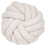 Dekokissen 2er Set AKOLA Bouclé 31 x 31 cm Cremeweiss Ohne Muster