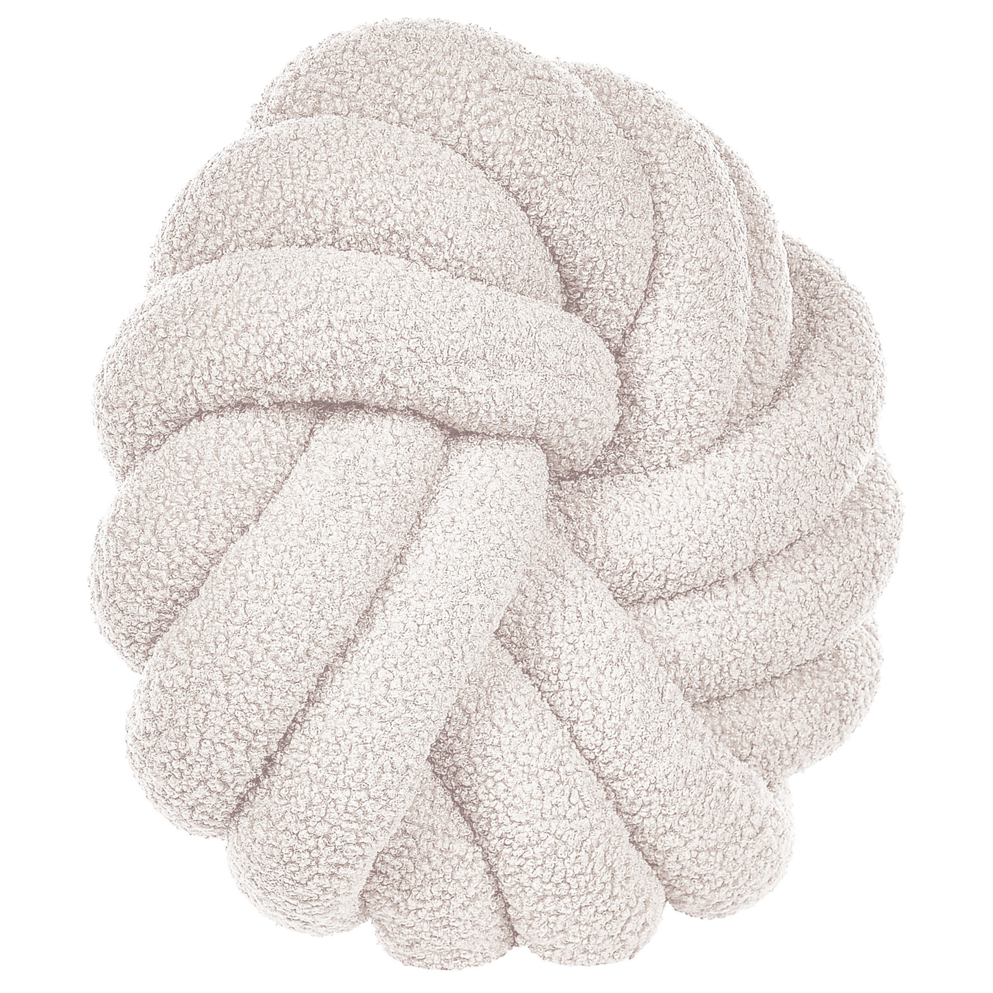 Dekokissen 2er Set AKOLA Bouclé 31 x 31 cm Cremeweiss Ohne Muster