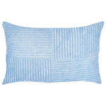 Dekokissen 2er Set MILLET Cord 30 x 50 cm Blau Geometrisches Muster