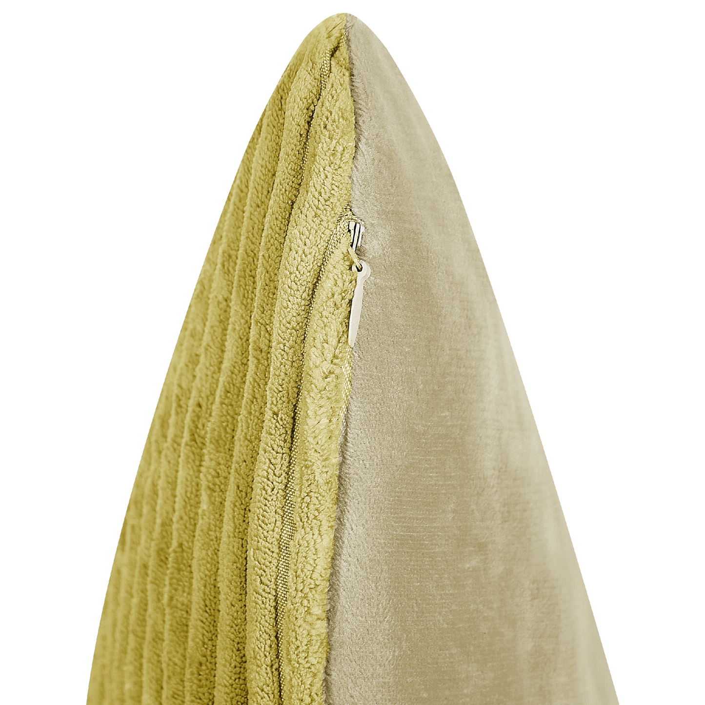 Dekokissen 2er Set MILLET Cord 30 x 50 cm Olivgrün Geometrisches Muster