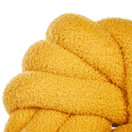 Dekokissen AKOLA Bouclé 31 x 31 cm Senfgelb Ohne Muster