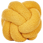 Dekokissen MALNI Bouclé 19 x 19 cm Senfgelb Ohne Muster