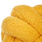 Dekokissen MALNI Bouclé 19 x 19 cm Senfgelb Ohne Muster