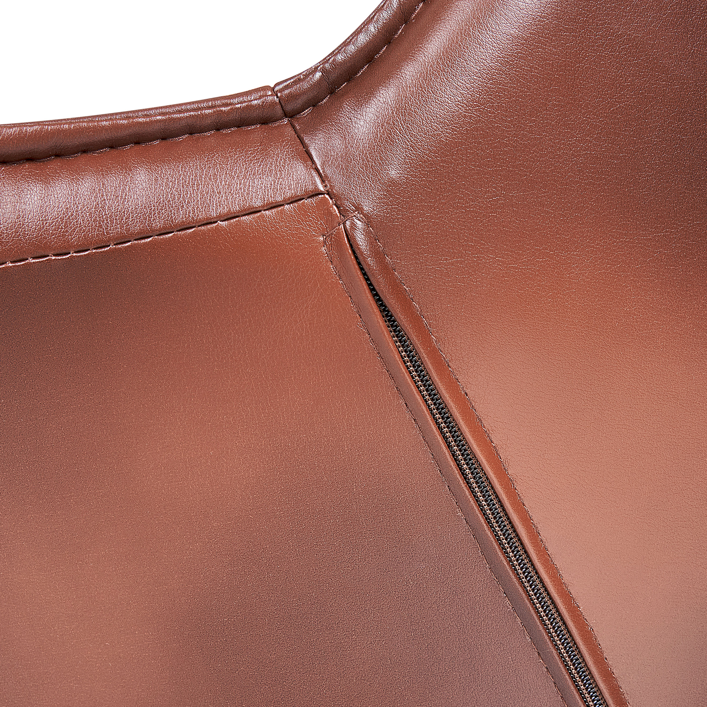 Bürostuhl drehbar NEWDALE Kunstleder Dunkelbraun