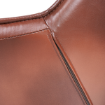 Bürostuhl drehbar NEWDALE Kunstleder Dunkelbraun