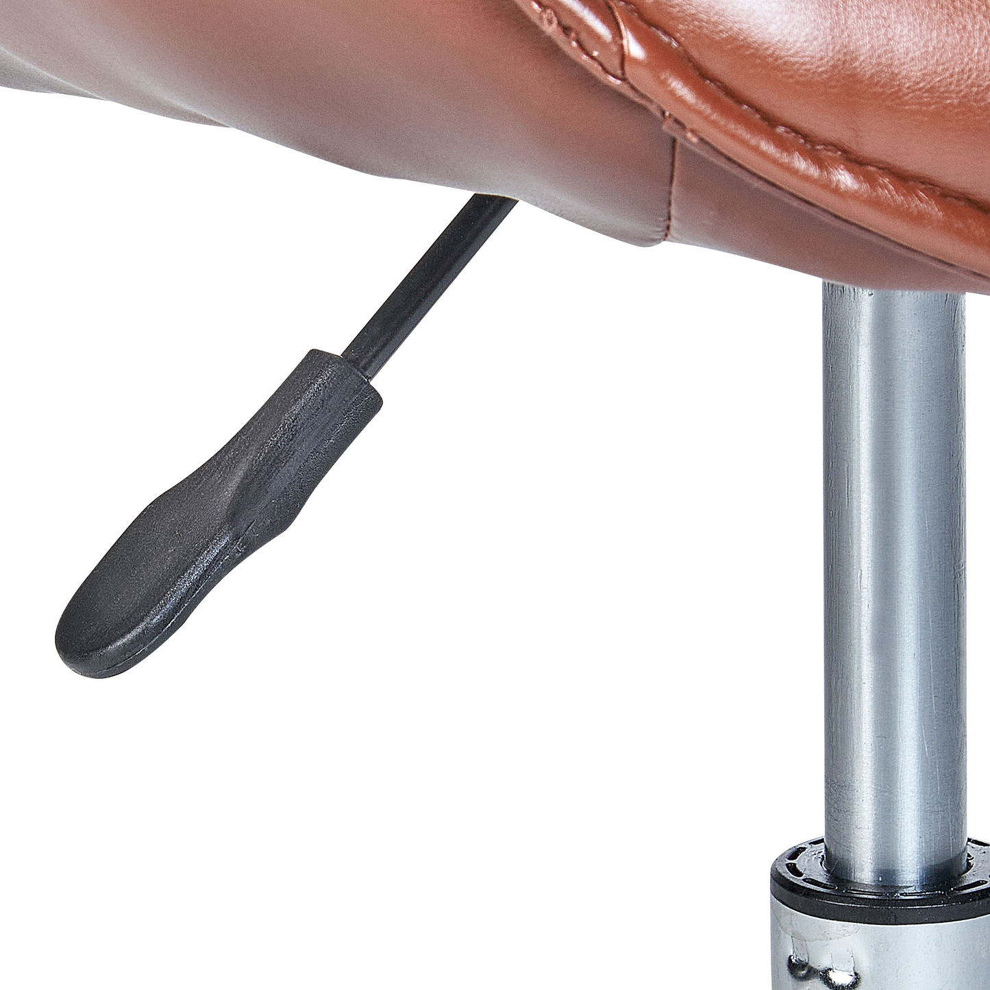 Bürostuhl drehbar NEWDALE Kunstleder Dunkelbraun