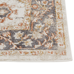 Teppich beige 80 x 150 cm orientalisches Muster Kurzflor NURNUS