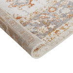 Teppich beige 160 x 230 cm orientalisches Muster Kurzflor NURNUS