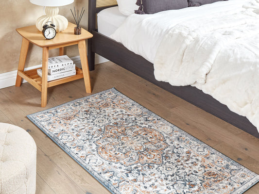 Teppich mehrfarbig 80 x 150 cm orientalisches Muster Kurzflor MARALIK
