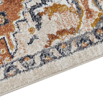 Teppich mehrfarbig 80 x 150 cm orientalisches Muster Kurzflor METSAMOR