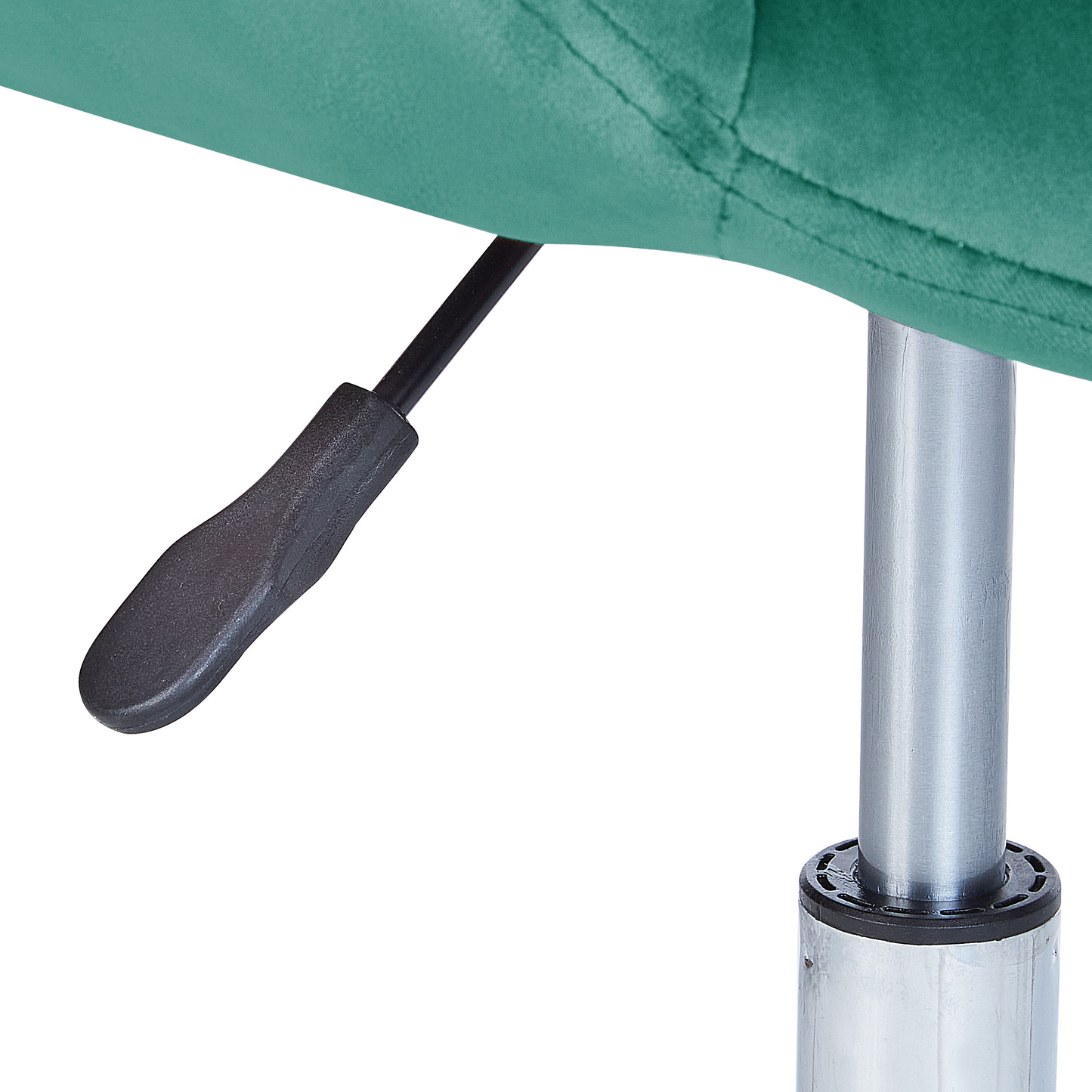 Bürostuhl drehbar LABELLE Samtstoff Smaragdgrün