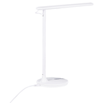 Schreibtischlampe LED Metall weiss 38 cm verstellbar DRACO