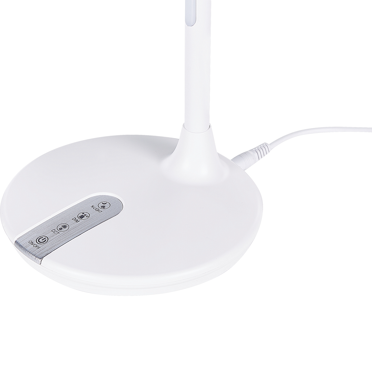 Schreibtischlampe LED Metall weiss 38 cm verstellbar DRACO