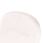 Bürostuhl drehbar PRIDDY Samtstoff Rosa