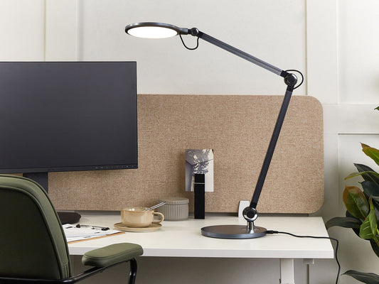 LED Schreibtischlampe ERIDANUS mit Dimmer Metall Schwarz