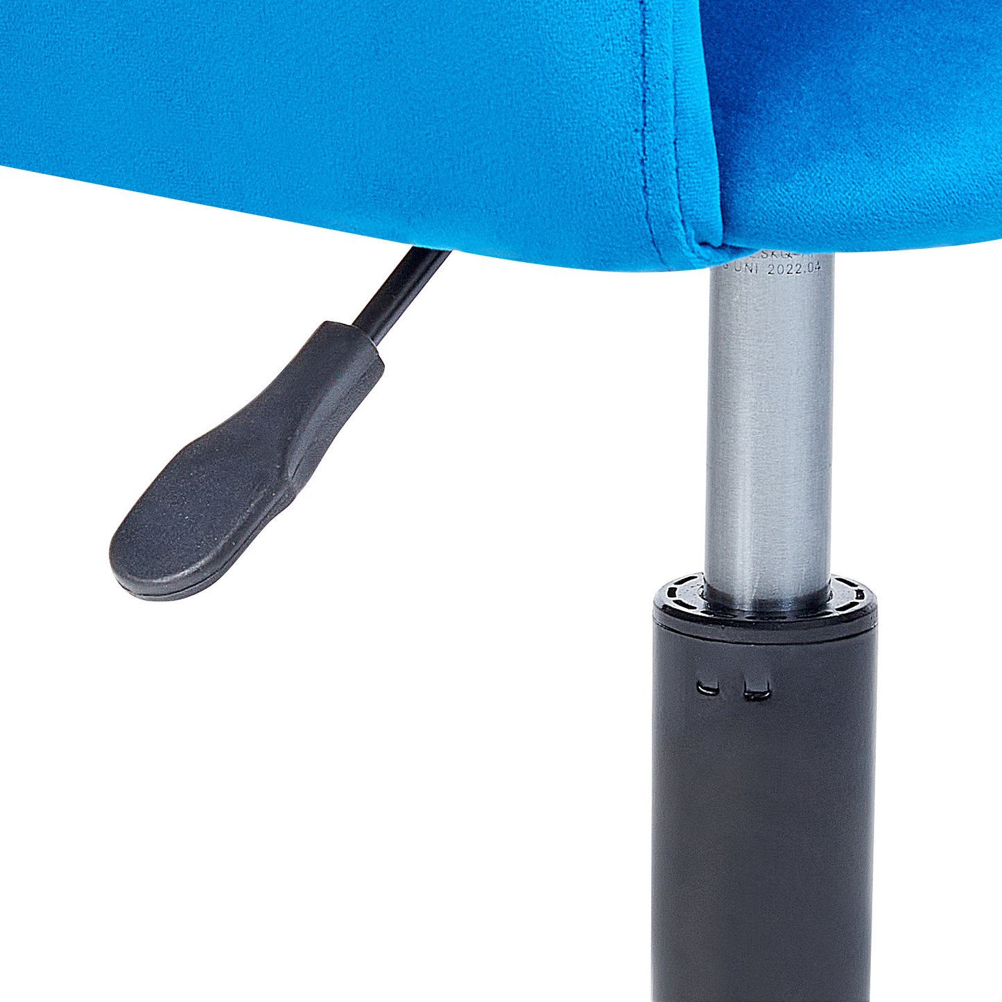 Bürostuhl drehbar SANILAC Samtstoff Blau