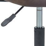 Bürostuhl drehbar ALGERITA Kunstleder Dunkelbraun