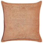 Dekokissen 2er Set ZINNIA Cord 43 x 43 cm Orange Ohne Muster