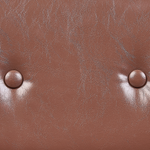 Bürostuhl drehbar ALGERITA Kunstleder Braun