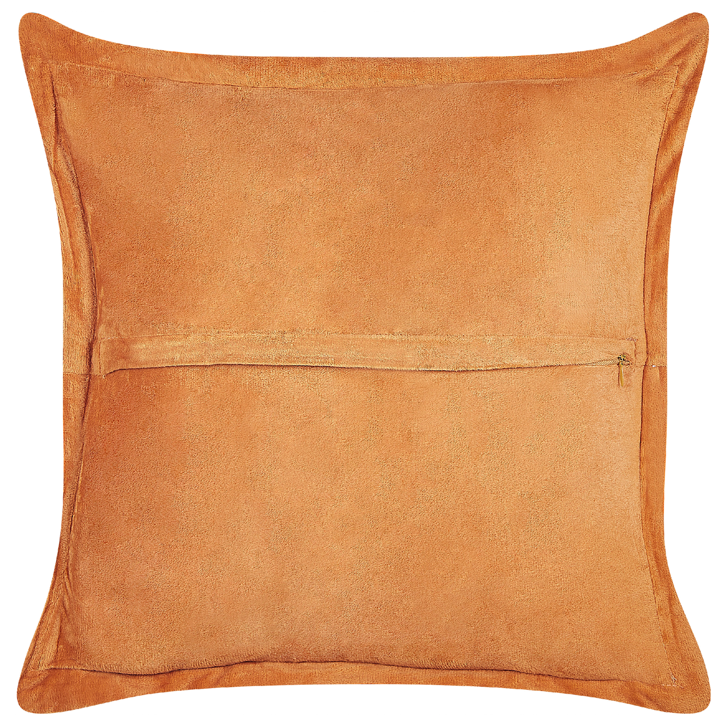 Dekokissen 2er Set ZINNIA Cord 43 x 43 cm Orange Ohne Muster