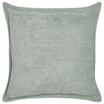 Dekokissen 2er Set ZINNIA Cord 43 x 43 cm Hellgrün Ohne Muster