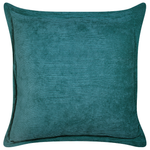 Dekokissen 2er Set ZINNIA Cord 43 x 43 cm Blaugrün Ohne Muster