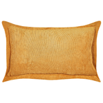 Dekokissen 2er Set ZINNIA Cord 47 x 27 cm Senfgelb Ohne Muster