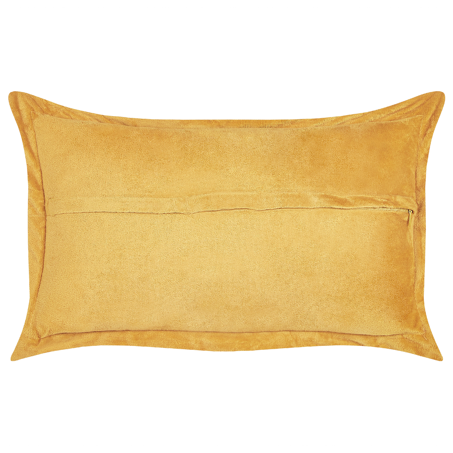 Dekokissen 2er Set ZINNIA Cord 47 x 27 cm Senfgelb Ohne Muster