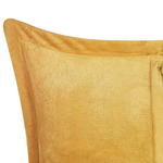 Dekokissen 2er Set ZINNIA Cord 47 x 27 cm Senfgelb Ohne Muster
