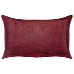 Dekokissen 2er Set ZINNIA Cord 47 x 27 cm Burgunderrot Ohne Muster