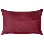 Dekokissen 2er Set ZINNIA Cord 47 x 27 cm Burgunderrot Ohne Muster