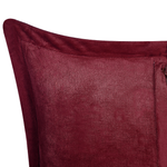 Dekokissen 2er Set ZINNIA Cord 47 x 27 cm Burgunderrot Ohne Muster