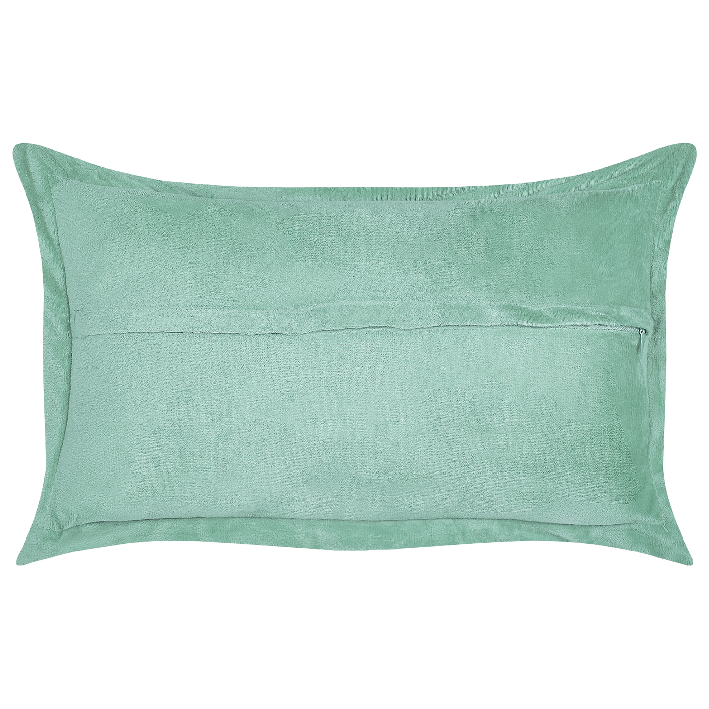 Dekokissen 2er Set ZINNIA Cord 47 x 27 cm Hellgrün Ohne Muster