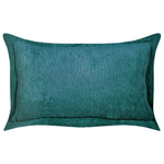 Dekokissen 2er Set ZINNIA Cord 47 x 27 cm Blaugrün Ohne Muster