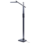 LED Stehlampe AQUARIUS mit Dimmer Metall Dunkelgrau