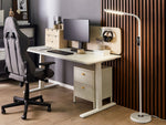 LED Stehlampe ARIES mit Dimmer Metall Weiss