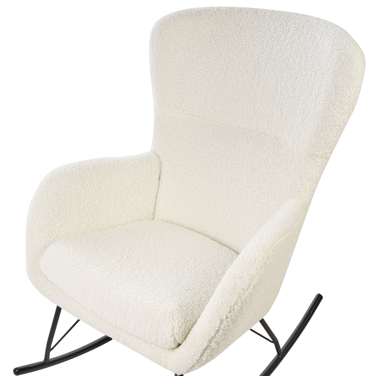 Schaukelsessel ANASET Bouclé Creme