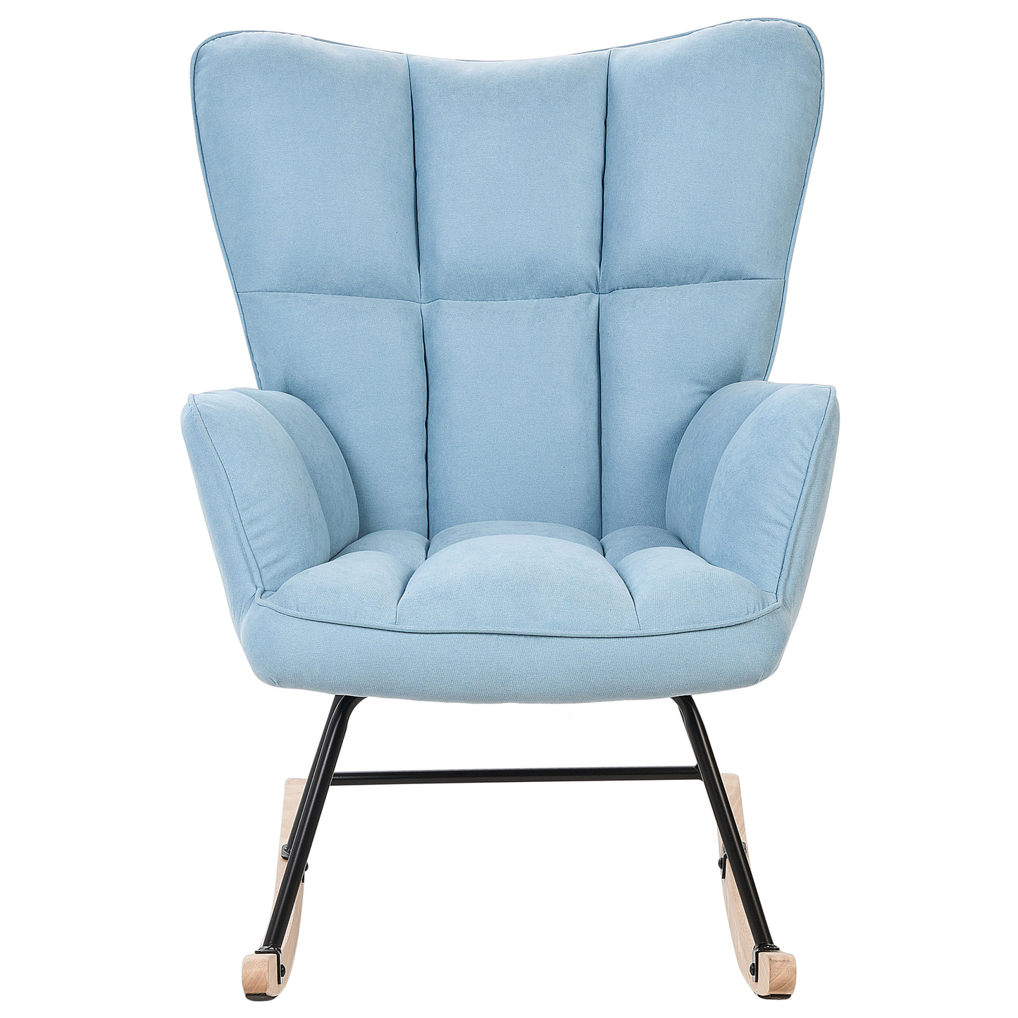 Schaukelsessel OULU Stoff Hellblau