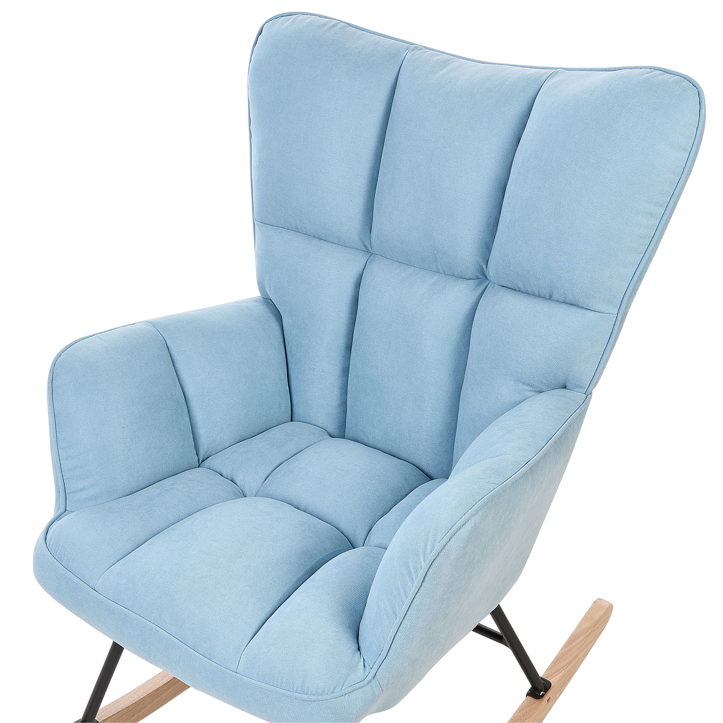 Schaukelsessel OULU Stoff Hellblau