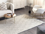 Teppich Wolle beige 160 x 230 cm geometrisches Muster DARENDE