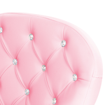 Bürostuhl drehbar PRINCESS Kunstleder Rosa