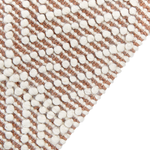 Teppich Wolle beige / braun 160 x 230 cm geometrisches Muster KESTEL