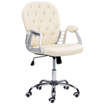 Bürostuhl Kunstleder Beige PRINCESS