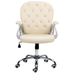 Bürostuhl Kunstleder Beige PRINCESS